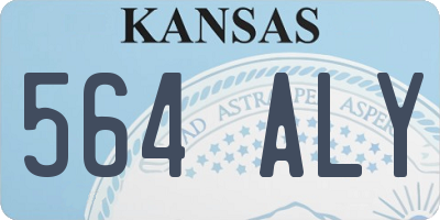 KS license plate 564ALY