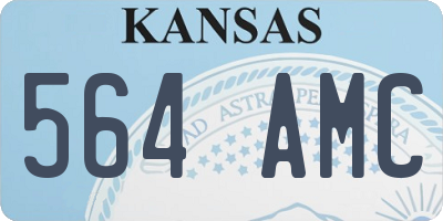 KS license plate 564AMC