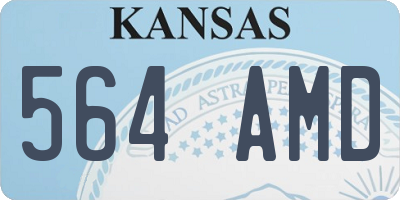 KS license plate 564AMD
