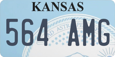 KS license plate 564AMG
