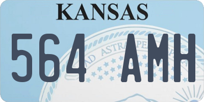 KS license plate 564AMH