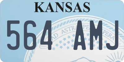 KS license plate 564AMJ