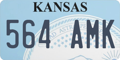 KS license plate 564AMK