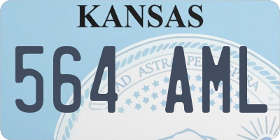 KS license plate 564AML