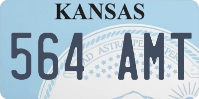 KS license plate 564AMT