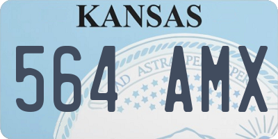 KS license plate 564AMX
