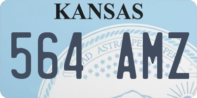 KS license plate 564AMZ
