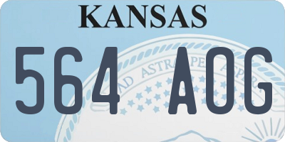 KS license plate 564AOG
