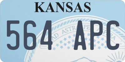 KS license plate 564APC