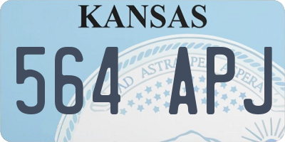 KS license plate 564APJ
