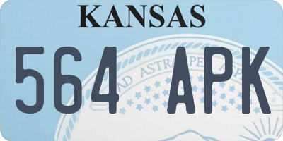 KS license plate 564APK