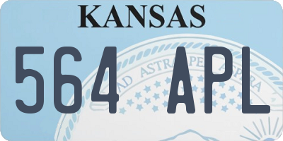 KS license plate 564APL