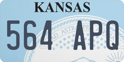 KS license plate 564APQ