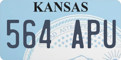 KS license plate 564APU