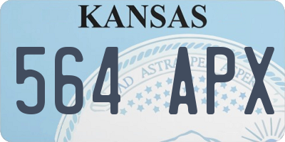 KS license plate 564APX