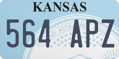 KS license plate 564APZ