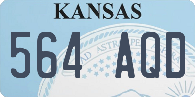 KS license plate 564AQD