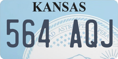 KS license plate 564AQJ