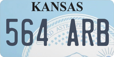 KS license plate 564ARB