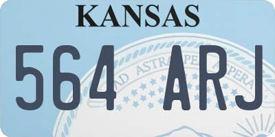 KS license plate 564ARJ
