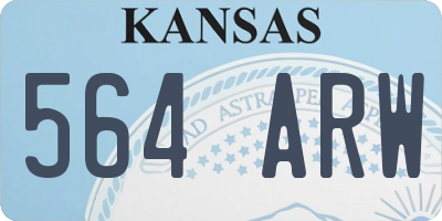 KS license plate 564ARW