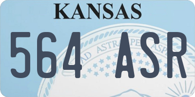 KS license plate 564ASR
