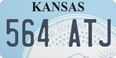 KS license plate 564ATJ