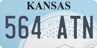 KS license plate 564ATN
