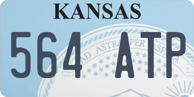 KS license plate 564ATP