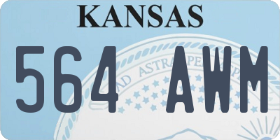 KS license plate 564AWM