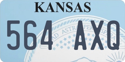 KS license plate 564AXQ