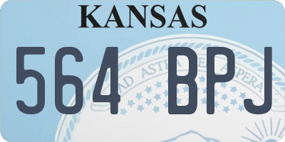 KS license plate 564BPJ