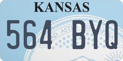 KS license plate 564BYQ