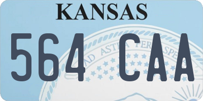 KS license plate 564CAA
