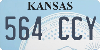 KS license plate 564CCY