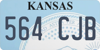 KS license plate 564CJB