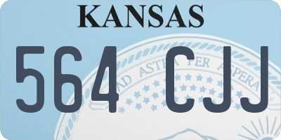 KS license plate 564CJJ