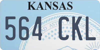 KS license plate 564CKL