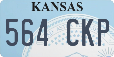 KS license plate 564CKP