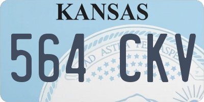 KS license plate 564CKV