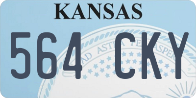 KS license plate 564CKY