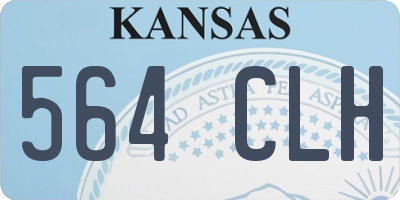 KS license plate 564CLH