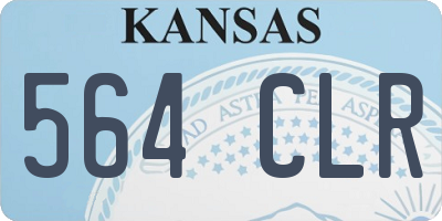 KS license plate 564CLR