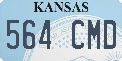 KS license plate 564CMD