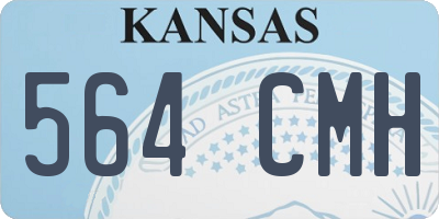 KS license plate 564CMH