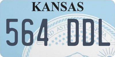 KS license plate 564DDL