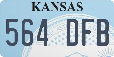KS license plate 564DFB