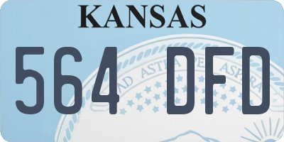 KS license plate 564DFD
