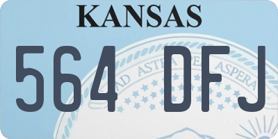 KS license plate 564DFJ
