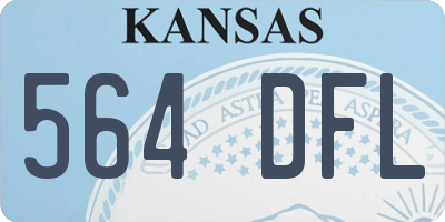 KS license plate 564DFL